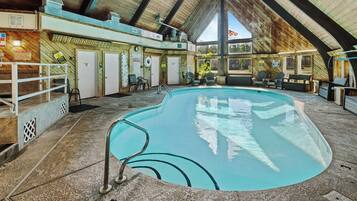 Indoor pool, a heated pool