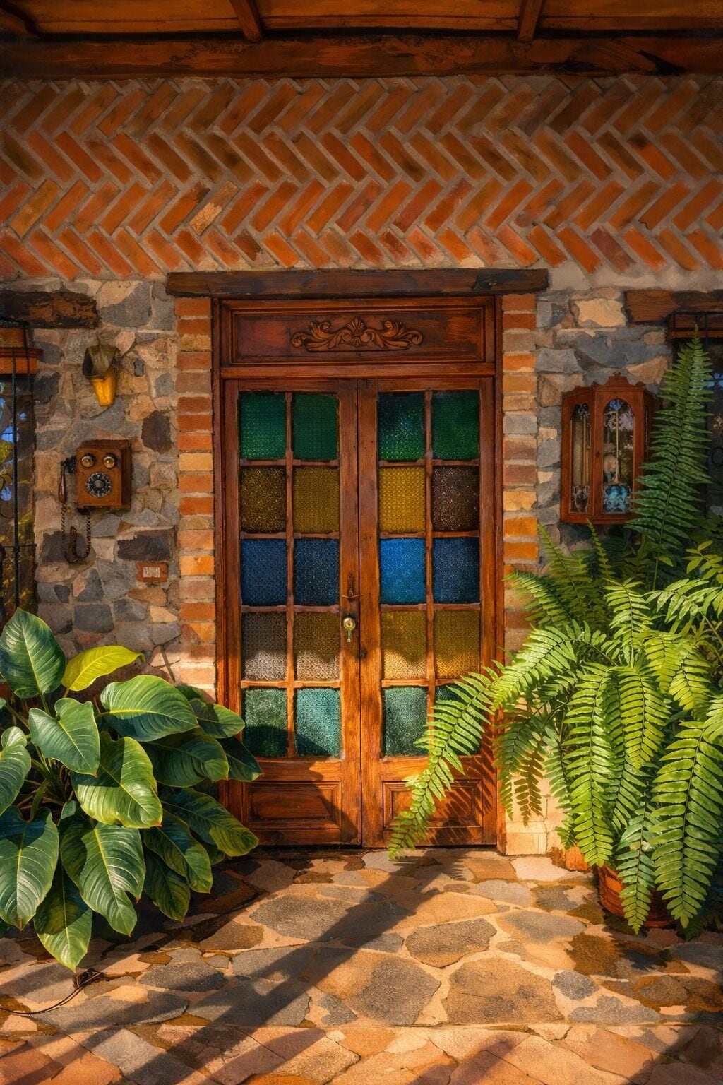 四人房, 1 間臥室, 花園景 | 獨特設計、獨特裝修、免費 Wi-Fi、床單