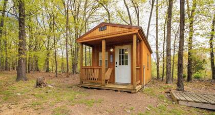 Enjoy this cabin/tiny home on 24 acres of oak and hickory forest close to Berkeley Springs, WV