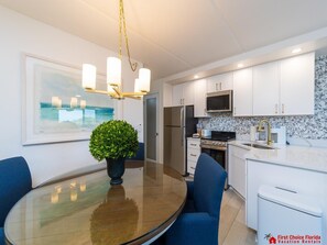 Fridge, microwave, oven, stovetop - Oceanfront Condo ~ Heated Pool ~ Nice Décor! (Saint Augustine)