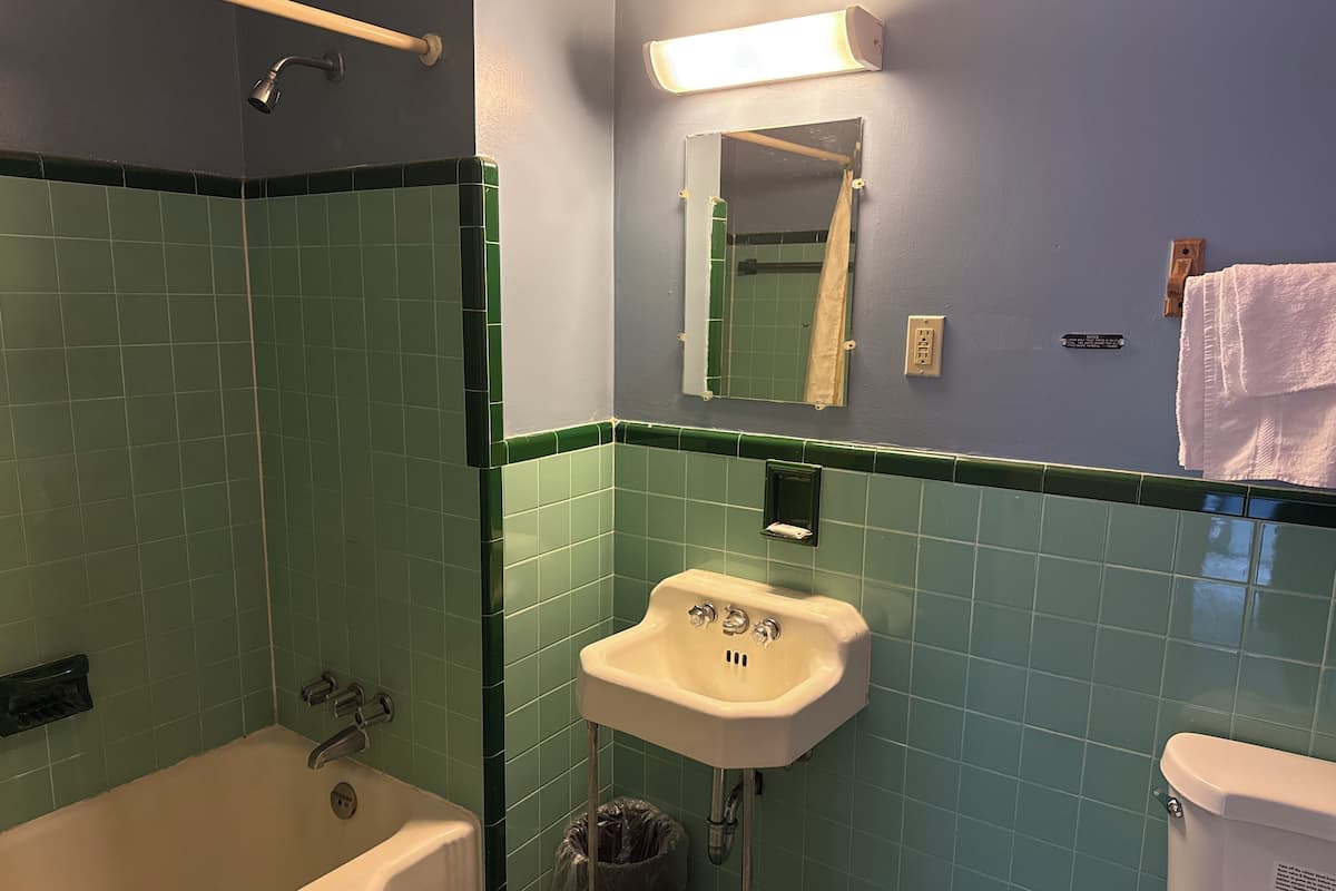 Camera doppia | Bagno | Vasca, asciugamani, sapone, carta igienica