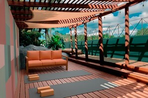 Living area - Viajero Bacalar Hostel (Bacalar)