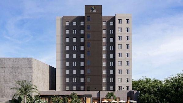 Vista frontal de la propiedad