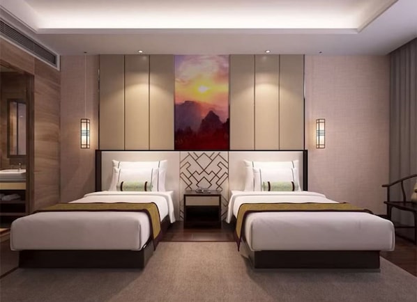 Kamar Double atau Twin Eksekutif | Meja kerja, ruang kerja ramah laptop, dan Wi-Fi gratis