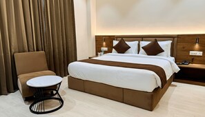 Deluxe Double Room | Premium bedding, desk, laptop workspace, free WiFi - The Grand Omkara Hotel & Resorts (Khandwa)