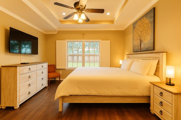 4 bedrooms, iron/ironing board, Internet, bed sheets