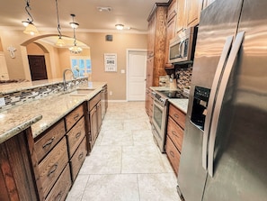 Microwave, oven, stovetop, dishwasher