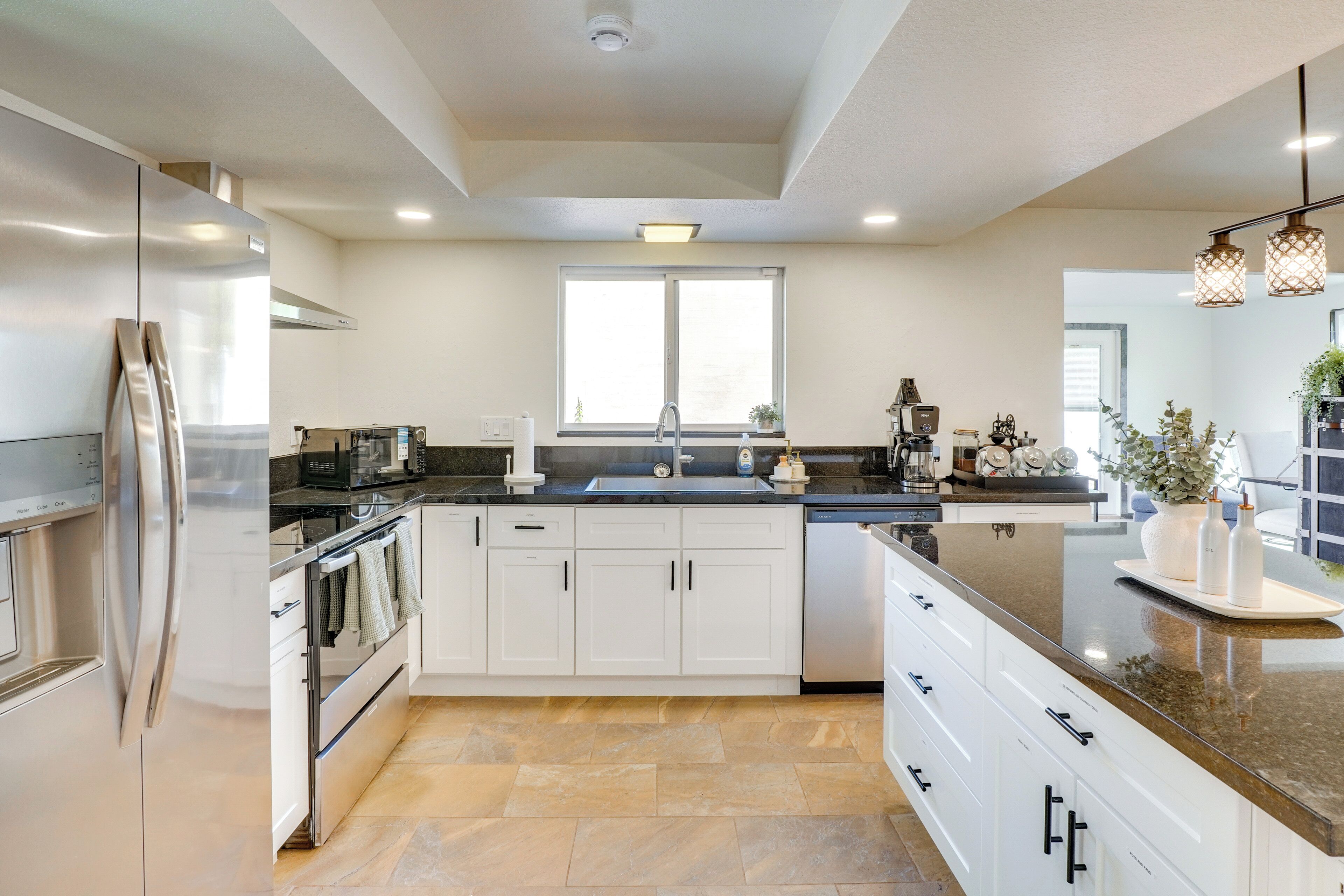 Microwave, oven, stovetop, dishwasher