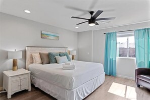 4 soverom, strykejern/-brett, wi-fi og sengetøy