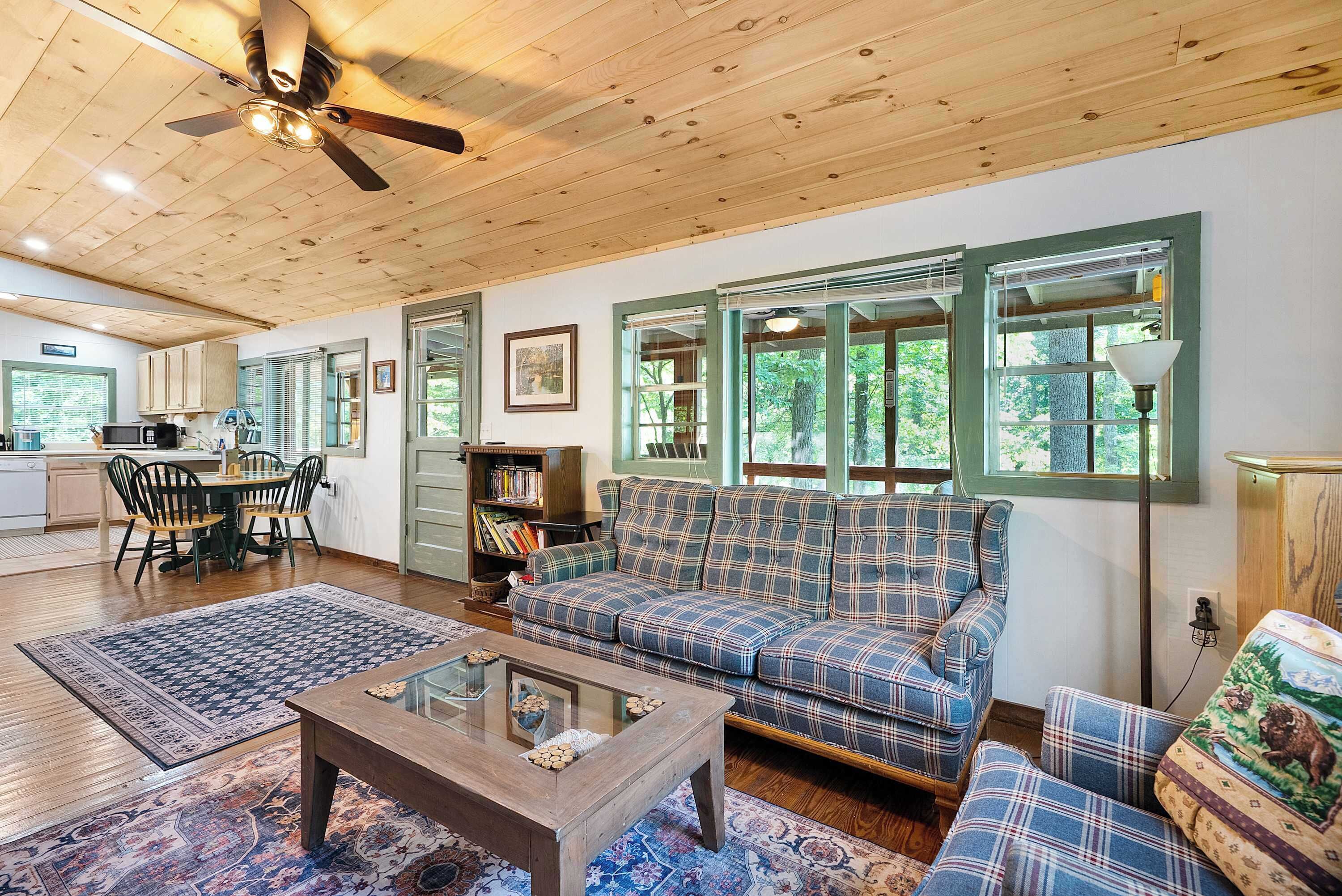 TV, fireplace, video games, DVD player