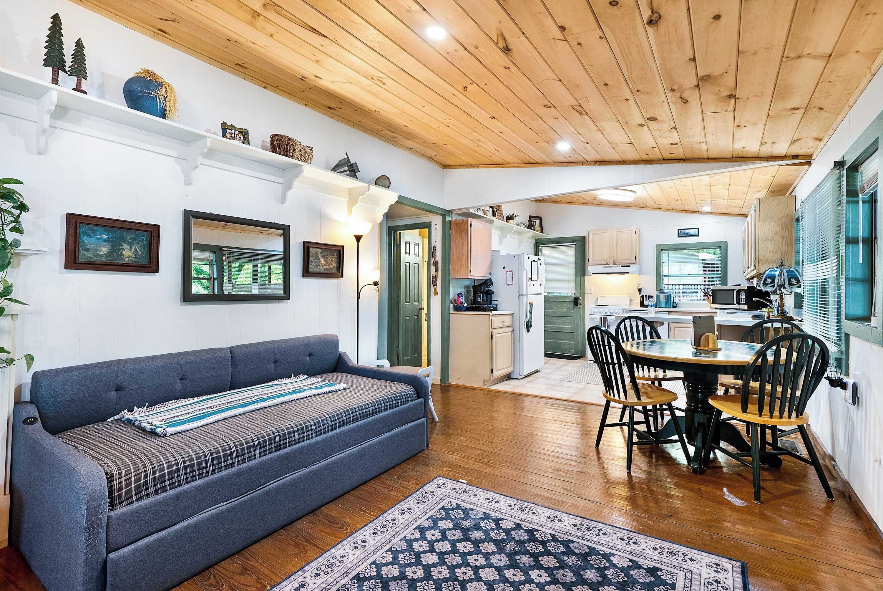 TV, fireplace, video games, DVD player