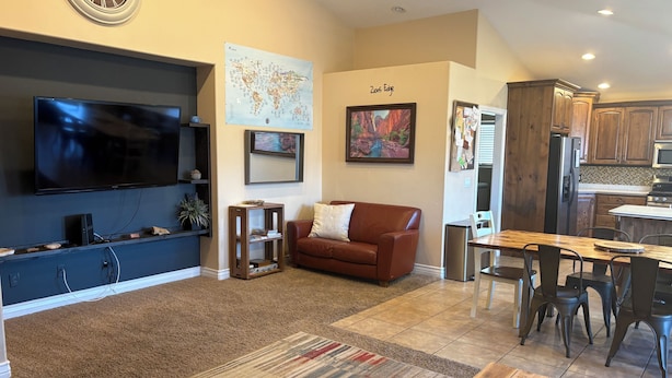 Living area - Zion's Edge! Entire Home with Views, 20 Min from Zion N.P., Sleeps 10 (La Verkin)