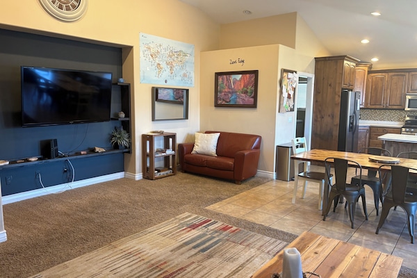 Large TV in family room