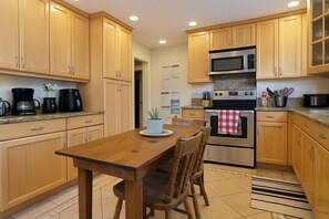 Shared fridge, microwave, coffee/tea maker, electric kettle