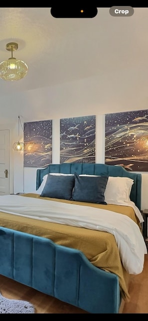 Down duvets, desk, iron/ironing board, free WiFi