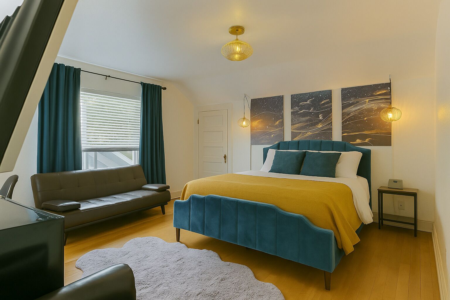 Ropa de cama hipoalergénica, cubrecamas y tabla de planchar con plancha 