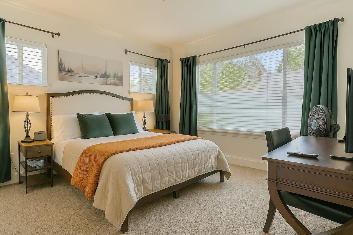 Chambre Standard, patio | Literie hypoallergénique, couette en duvet d'oie