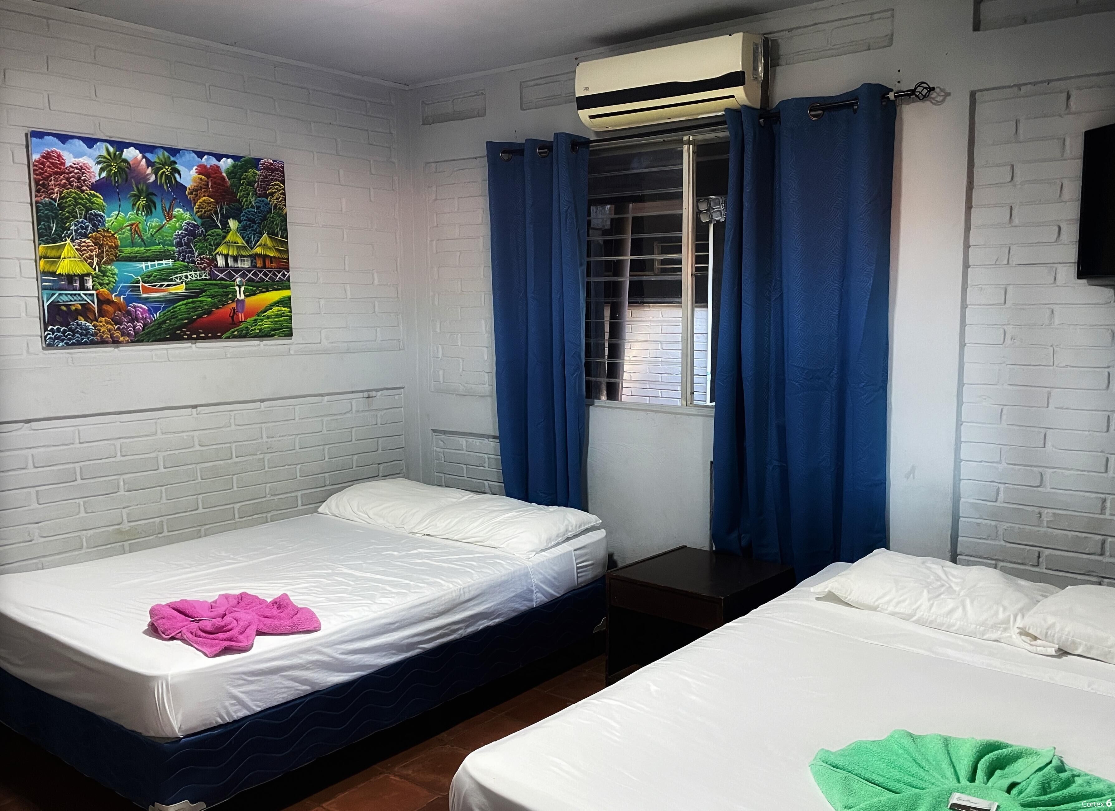 Classic Double Room, 2 Double Beds | Blackout curtains, iron/ironing board, free WiFi, bed sheets