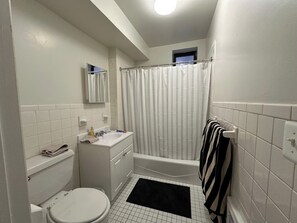 Towels, soap, toilet paper