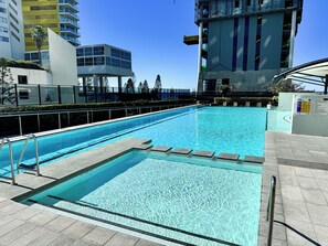 A heated pool
