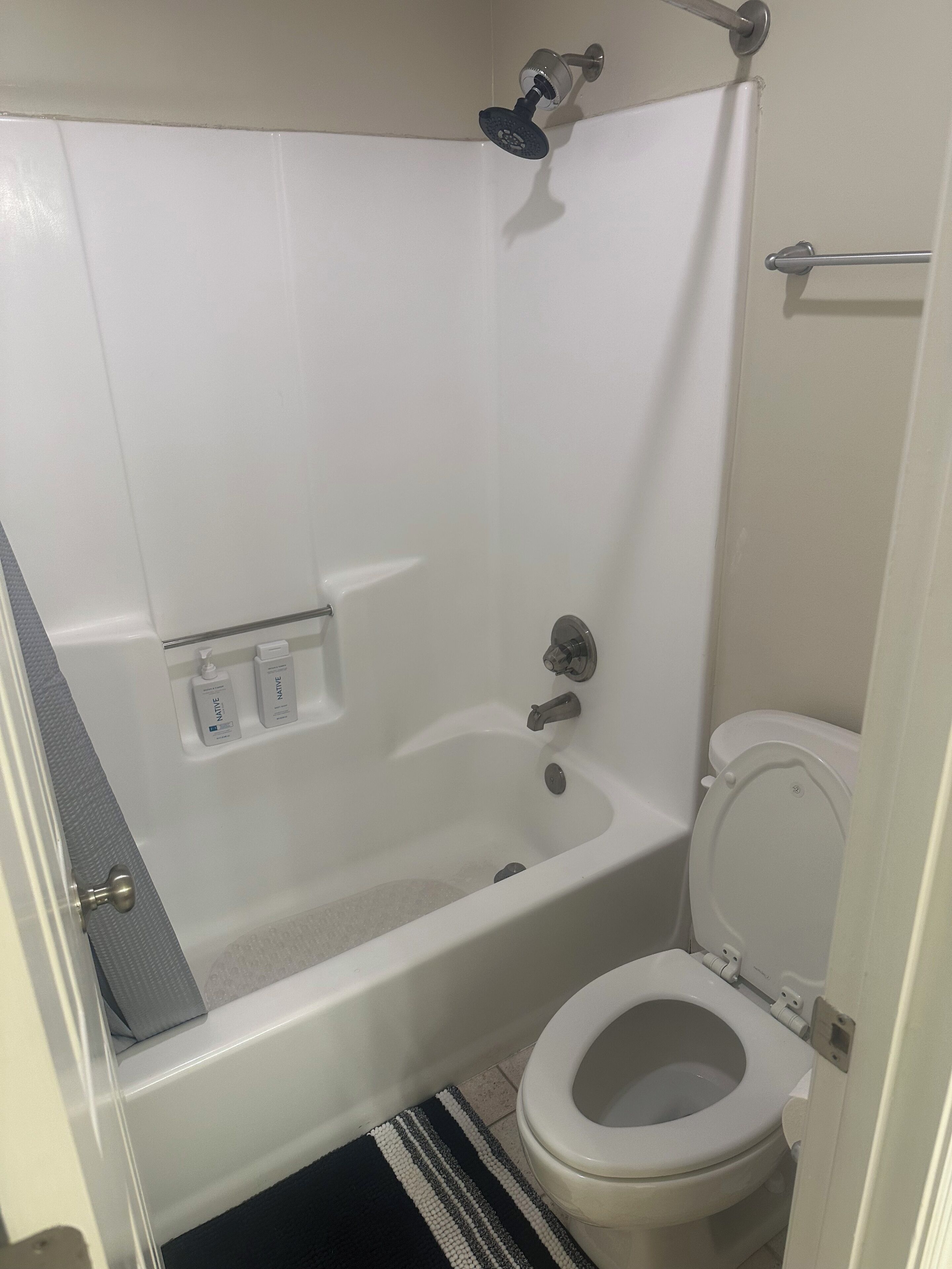 Towels, soap, toilet paper