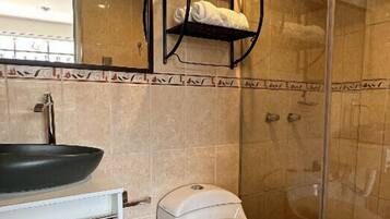 Comfort Double Room, Resort View | Bathroom | Shower, towels, soap, toilet paper