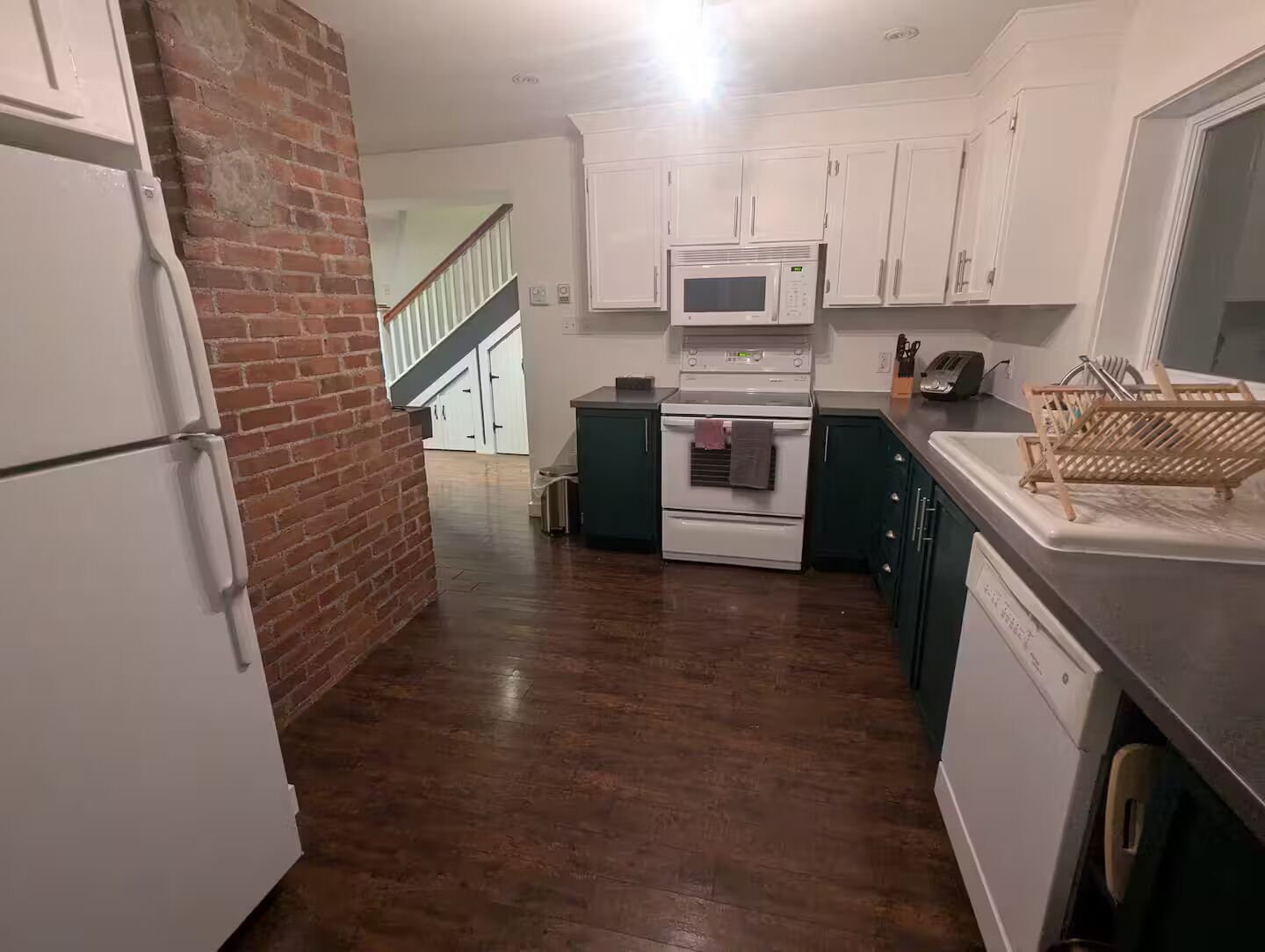 Microwave, oven, stovetop, dishwasher