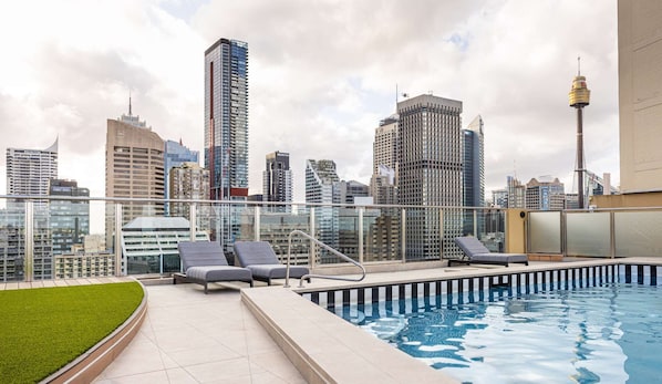 A heated pool - Accommodation Sydney | Hyde Park One-Bedroom Apartment with Balcony (Darlinghurst)
