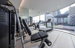 Fitness facility - Accommodation Sydney | Hyde Park Three-Bedroom High Floor Apartment with City View (Sydney)