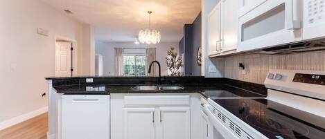 Microwave, oven, stovetop, dishwasher