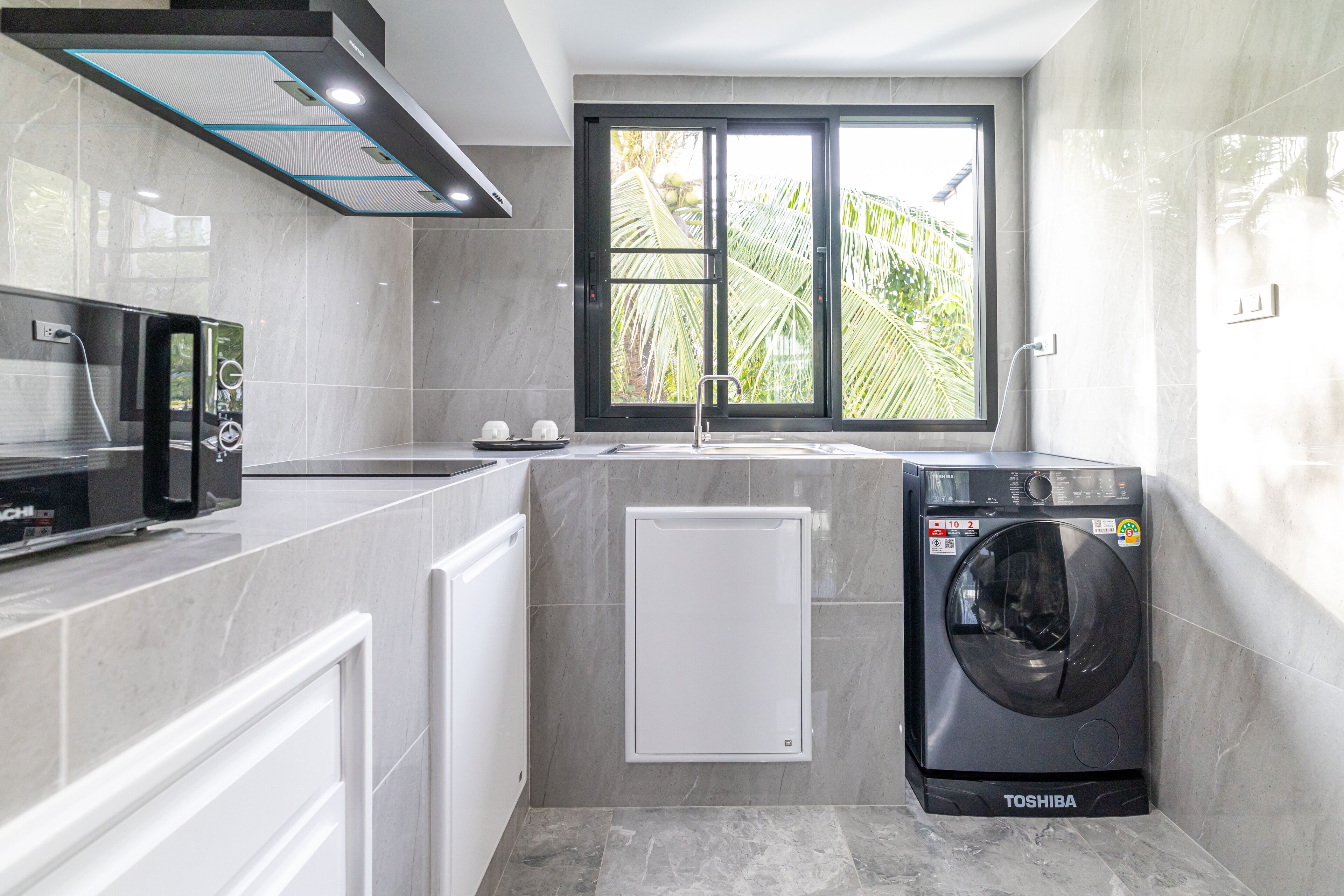 家庭复式房, 花园景观 | 私人厨房 | 炉灶、提供环保清洁产品、冰柜、拒绝一次性咖啡/茶过滤器