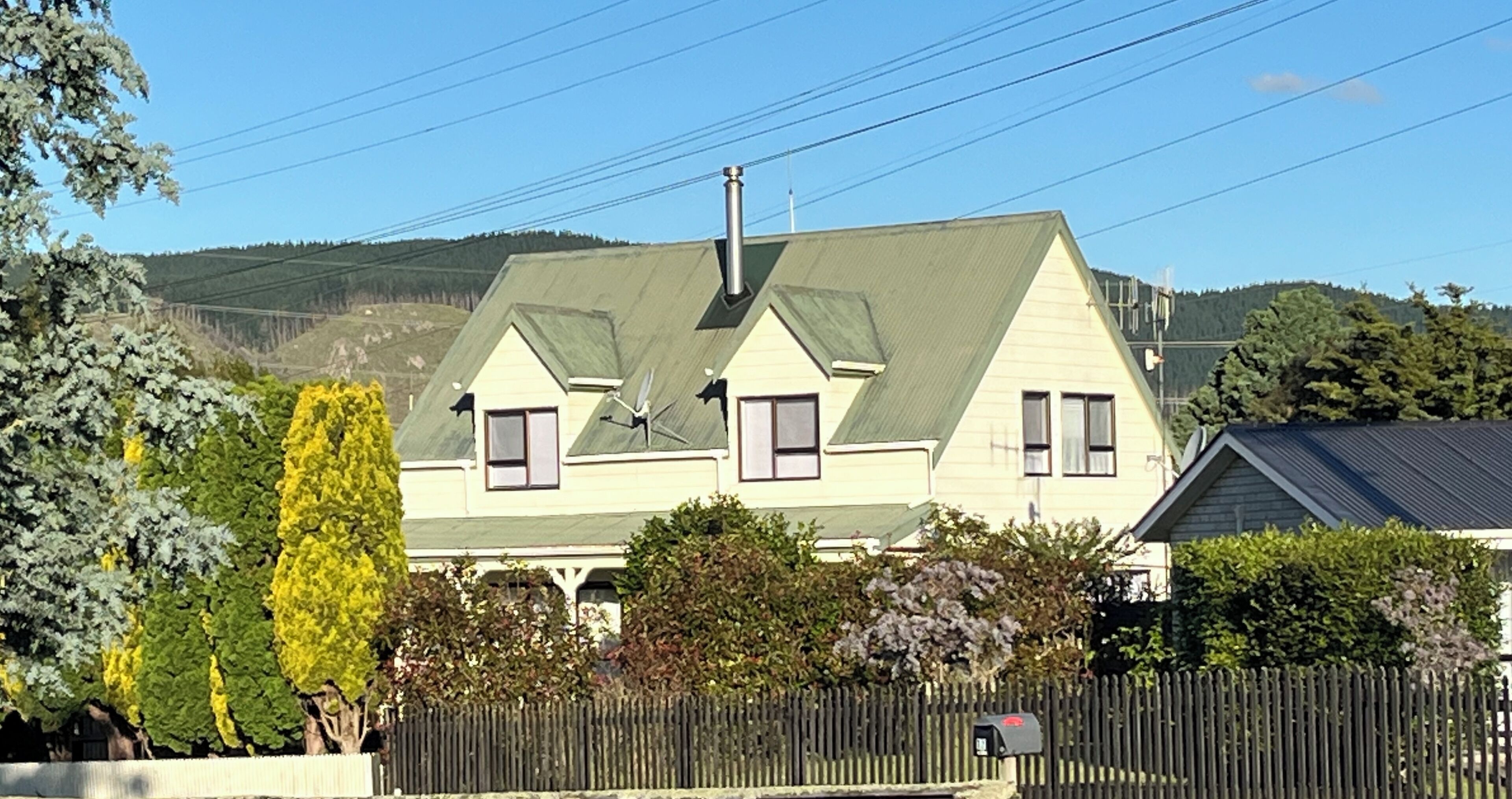 The cottage from across the road .