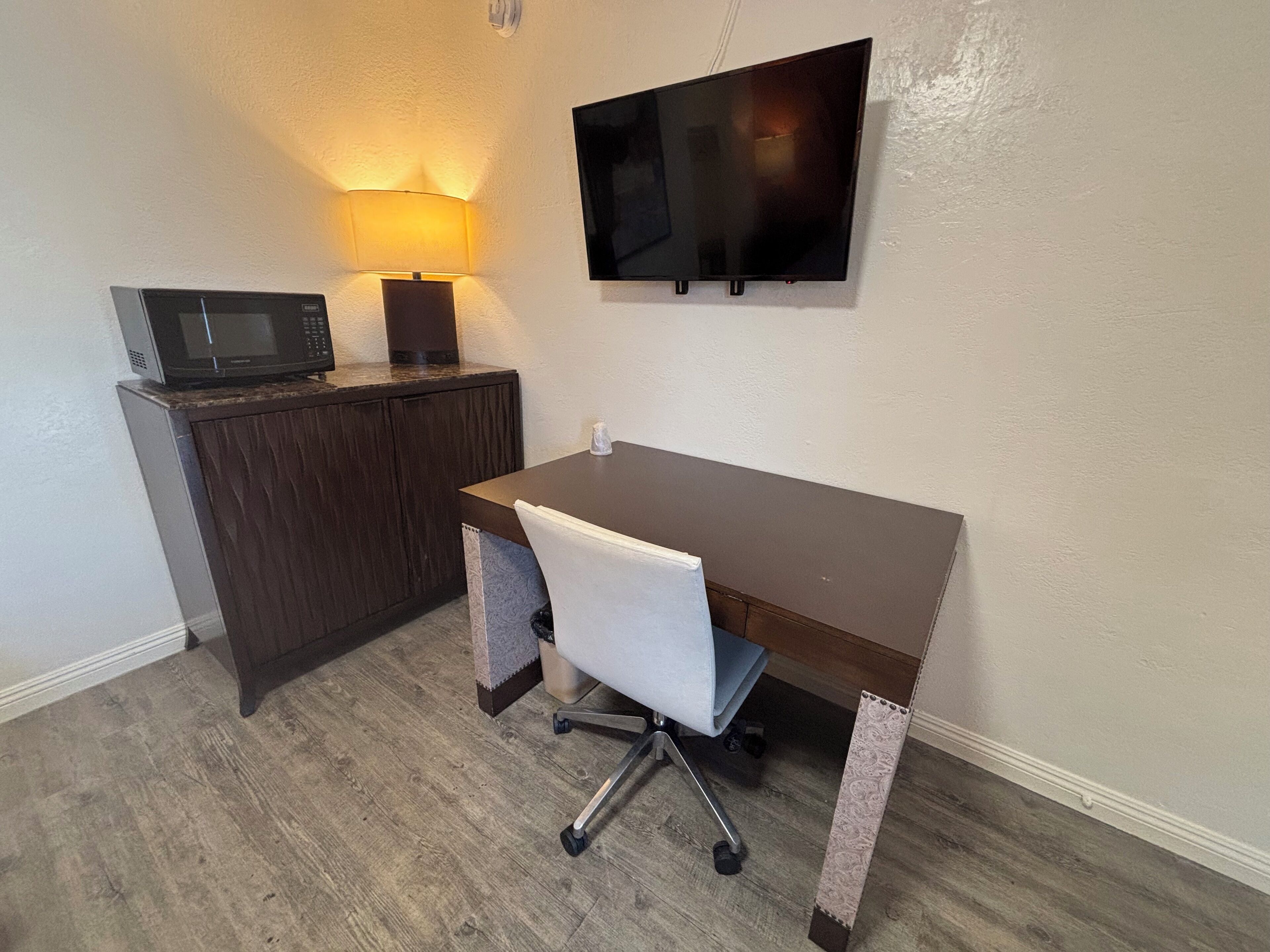 In-room safe, desk, laptop workspace, blackout drapes