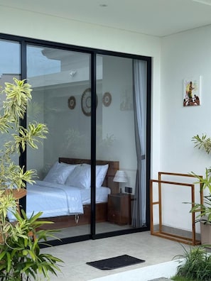 Habitación doble, vista a la alberca | Wifi gratis