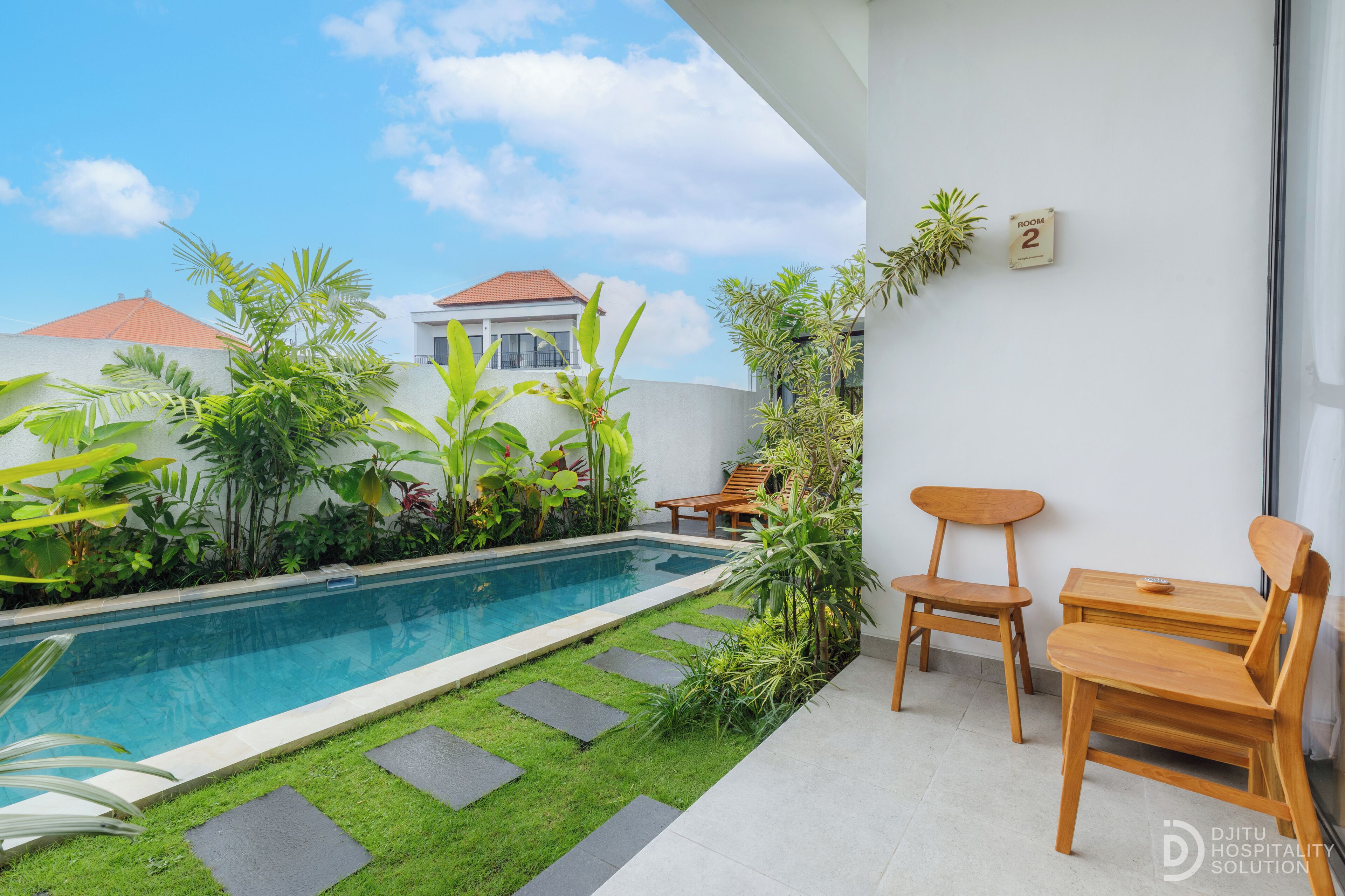 Habitación doble, vistas a la piscina | Wifi gratis