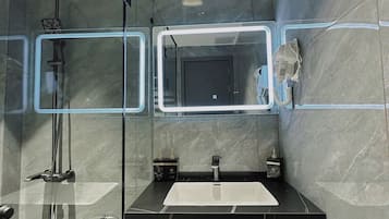 Double or Twin Room, City View | Bathroom | Shower, free toiletries, hair dryer, slippers
