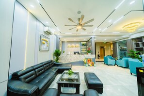 Sitteområde i lobbyen