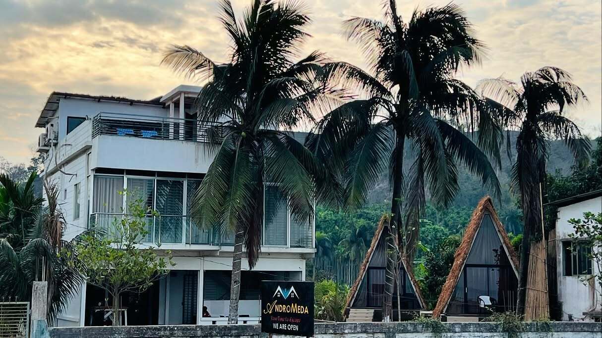 Majoituspaikan julkisivu