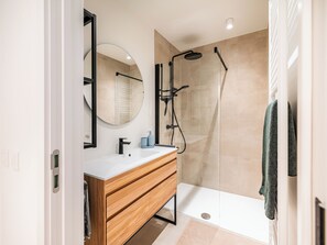 Shower, hair dryer
