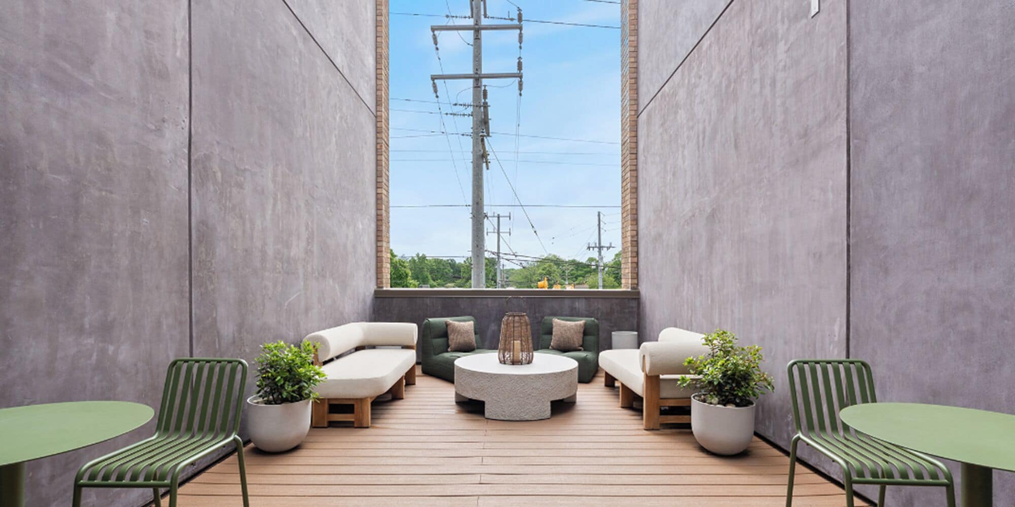 Terrasse sur le toit