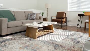 Apartment (2 Bedrooms) | Living area | 50-inch TV with digital channels