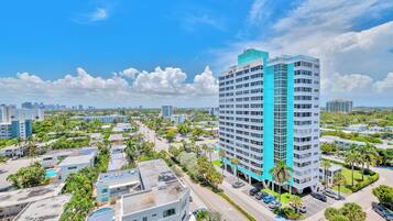 Uitzicht vanaf balkon