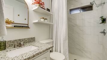 Hair dryer, towels