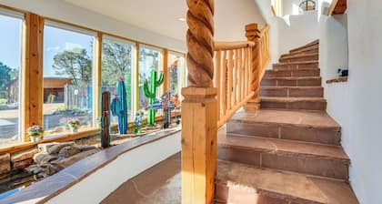 Panoramic Vistas: Glorieta Adobe Near Pecos River