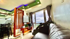 Apartamento de lujo, vistas a la bahía | Zona de estar