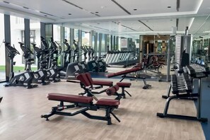 Gym - Elite LUX Holiday Homes - Modern Style Studio Superior Facilities in Arjan, Dubai (Dubai)