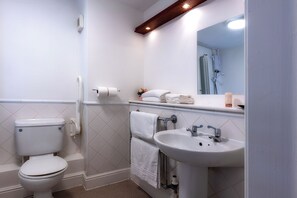 Soap, shampoo, toilet paper