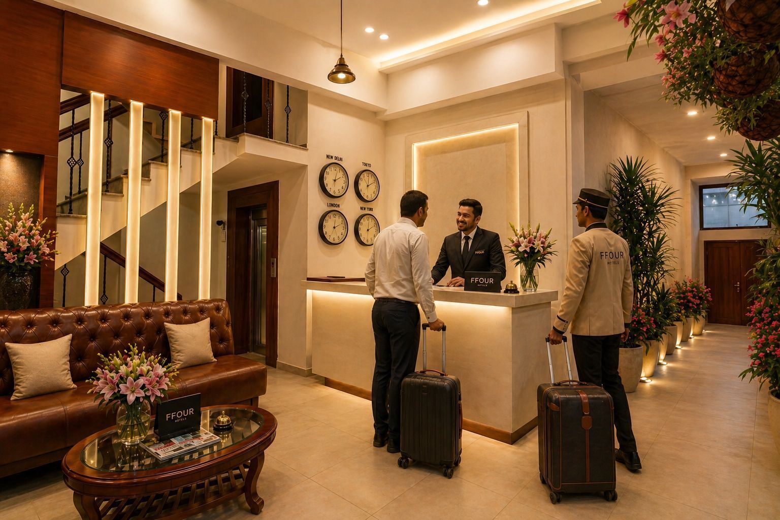 Lobby sitting area