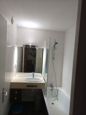 Shower, hair dryer