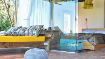 キャビン 1 ベッドルーム 専用バスルーム マウンテンビュー | テラス / パティオ